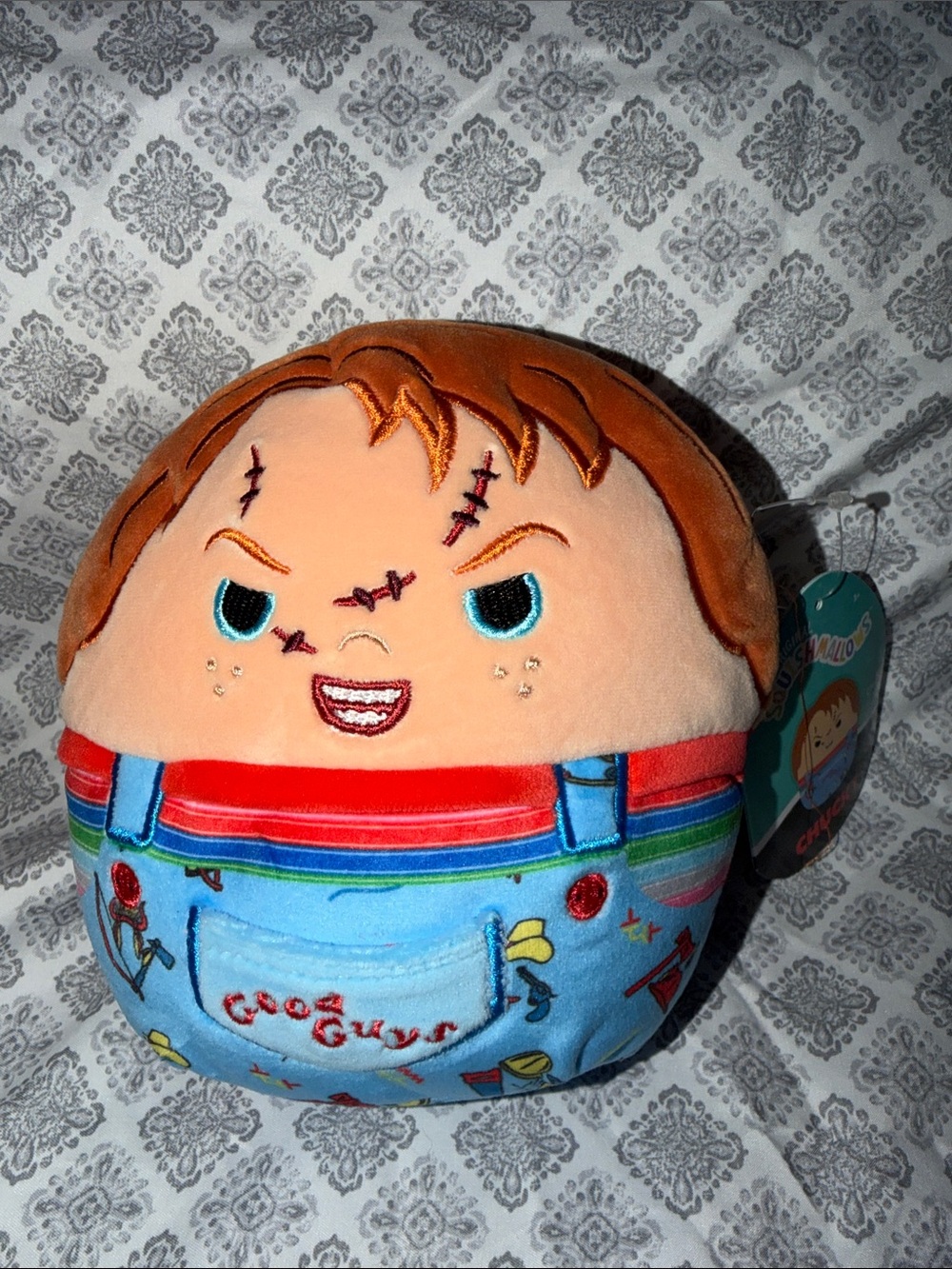 Chucky Plush Kids Toy - Blue/Red Overalls